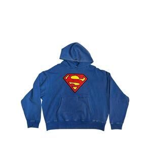 Blue Superman Logo Hoodie Sweatshirt